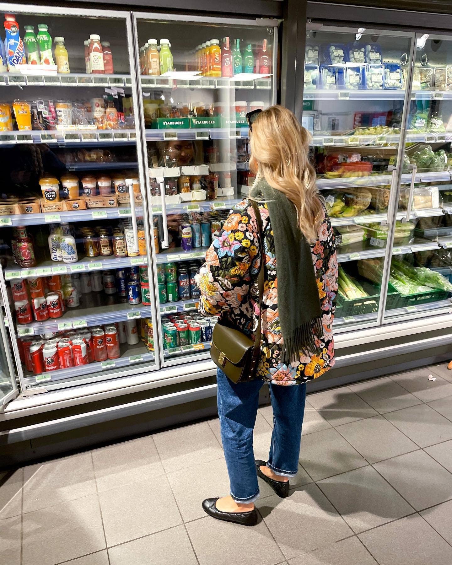 CASUAL FLARED SLEEVE MULTICOLOR PRINTED COTTON JACKET