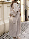 CASUAL KHAKI LOOSE PCKET LONG-SLEEVED CARDIGAN
