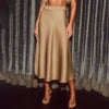 KENDALL SATIN BODY-HUGGING SKIRT