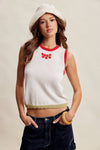 BABY TOMATOES SLEEVELESS KNIT TANK TOP