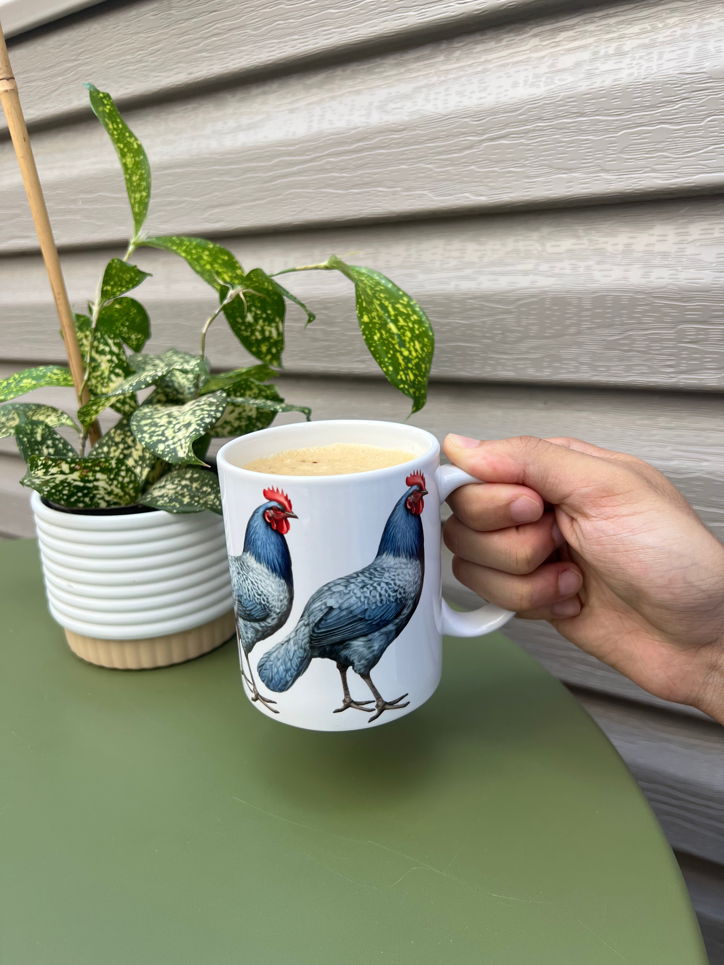 DELAWARE STATE BIRD BLUE HEN MUG