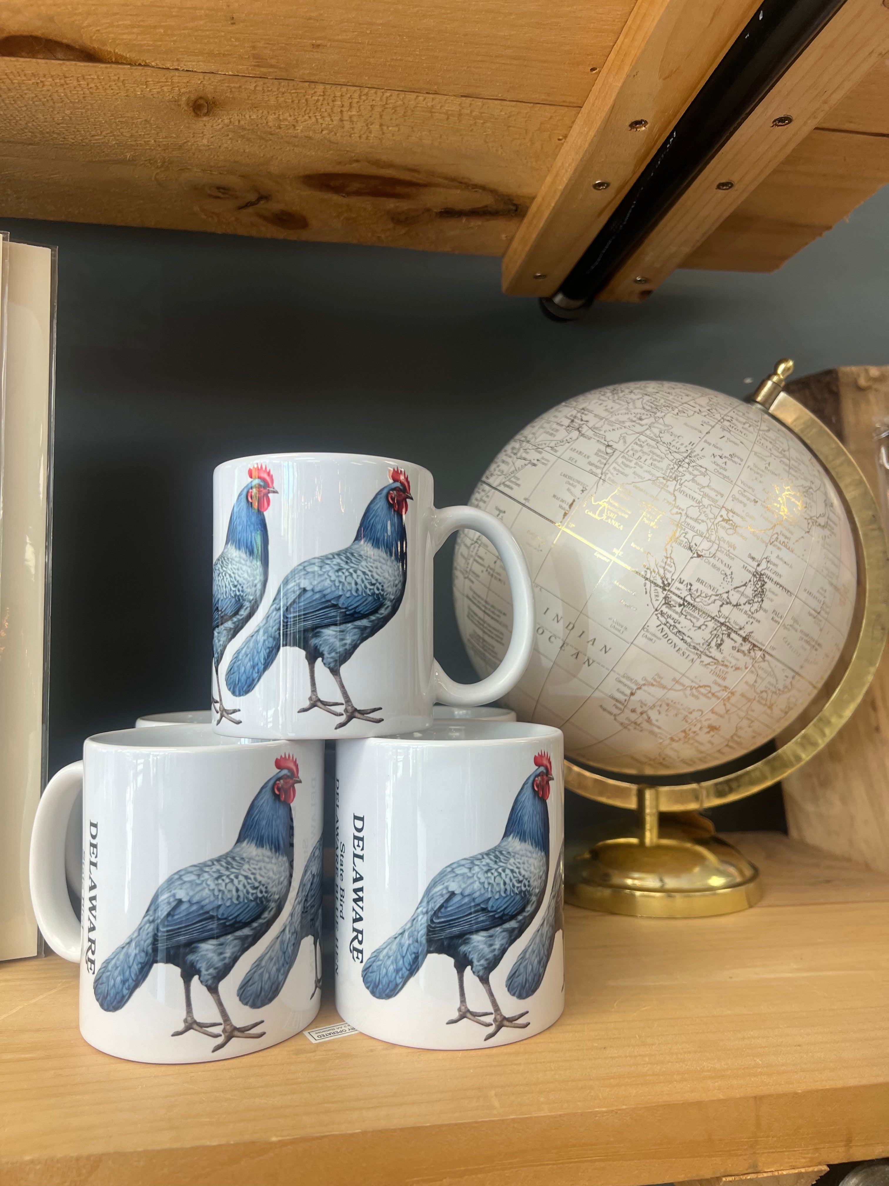 DELAWARE STATE BIRD BLUE HEN MUG