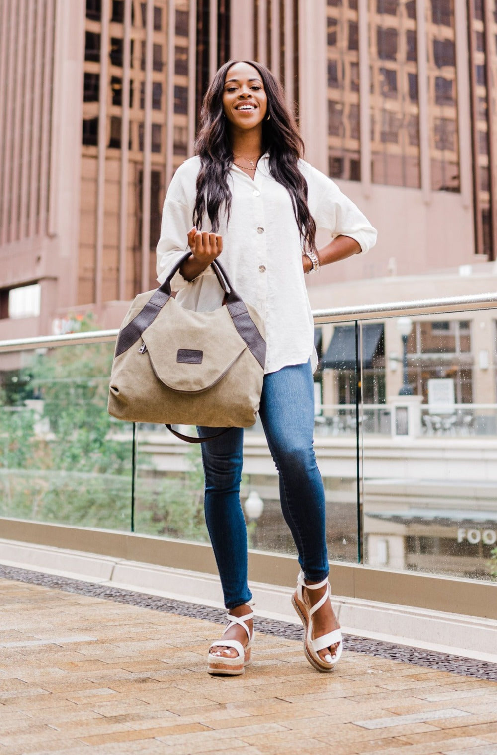 KINSLEY CANVAS BAG - FINAL SALE