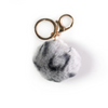 SHEA LEOPARD POM POM KEYCHAIN