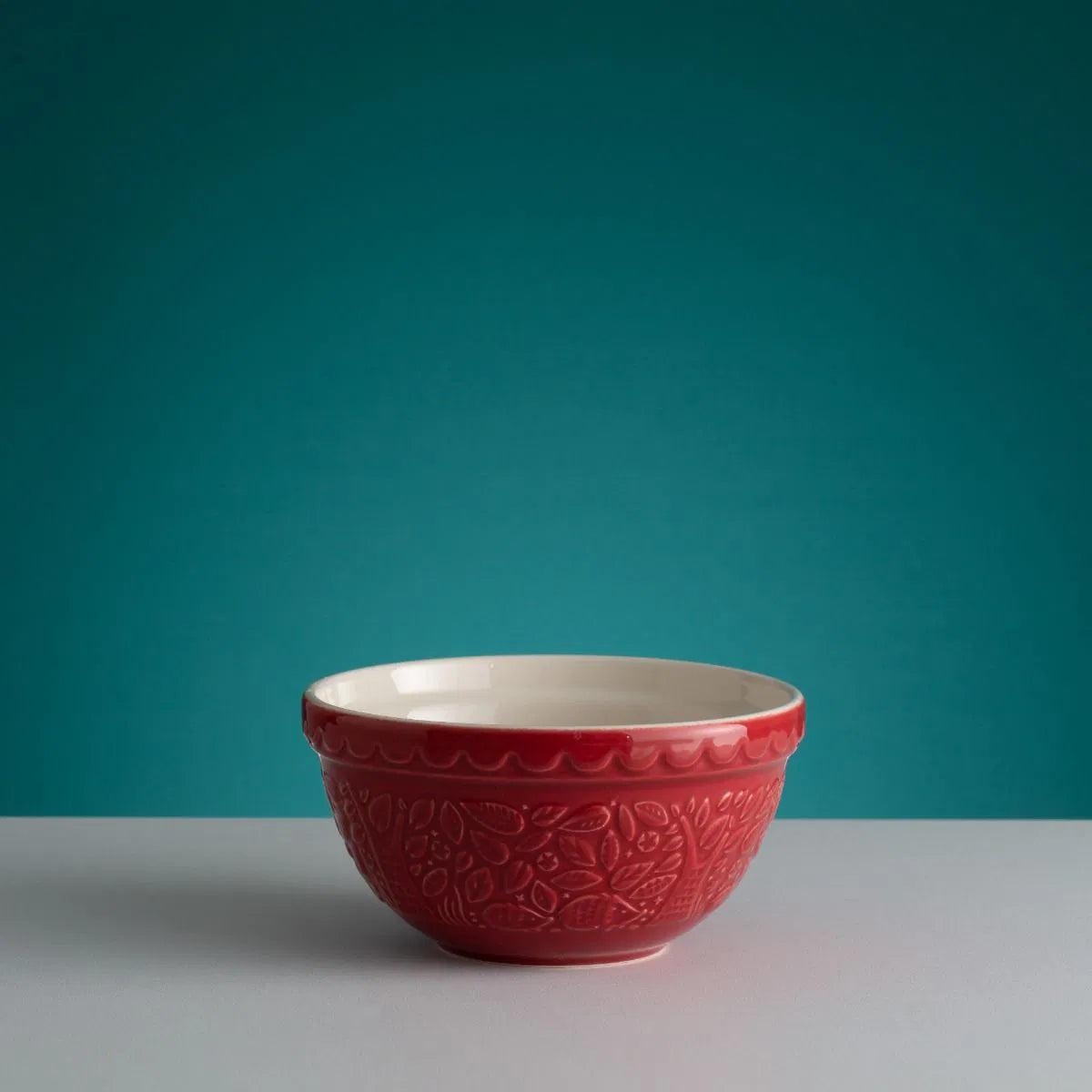 IN THE FOREST COLLECTION SIZE 30 HEDGEHOG HIXING BOWL, RED 8.25