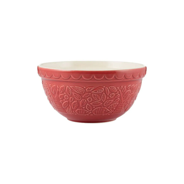 IN THE FOREST COLLECTION SIZE 30 HEDGEHOG HIXING BOWL, RED 8.25"