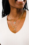 GAIA EARTH CHARM LAYERED NECKLACE -FINAL SALE