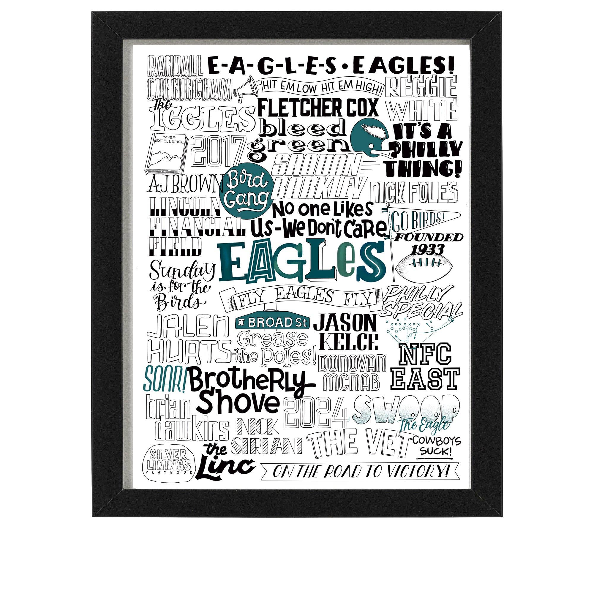 PHILADELPHIA EAGLES ART PRINT
