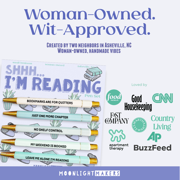 SHH, I'M READING - PEN SET - GIFT, BOOK LOVER
