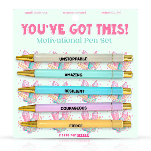 YOU'VE GOT THIS - ENCOURAGING PEN SET - GIFT, GIRL BOSS