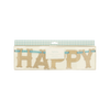 VINTAGE HAPPY EASTER GLITTER VINTAGE BANNER