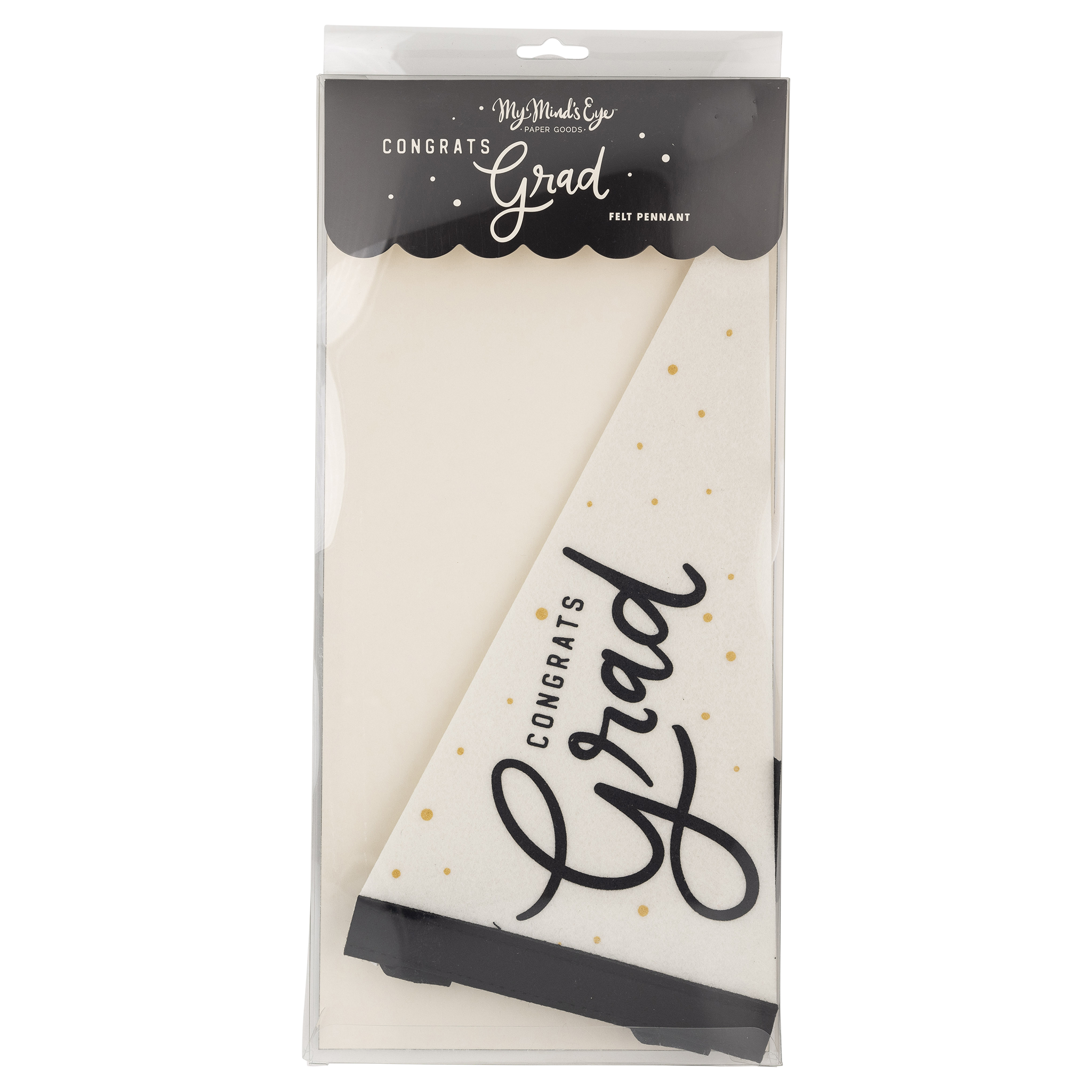 CONGRATS GRAD FELT PENNANT BANNER