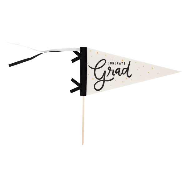 CONGRATS GRAD FELT PENNANT BANNER