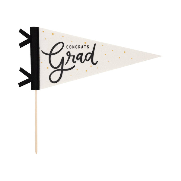 CONGRATS GRAD FELT PENNANT BANNER