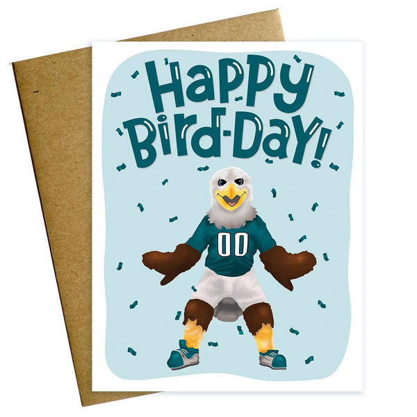 HAPPY BIRD-DAY PHILADELPHIA EAGLES BIRTHDAY CARD