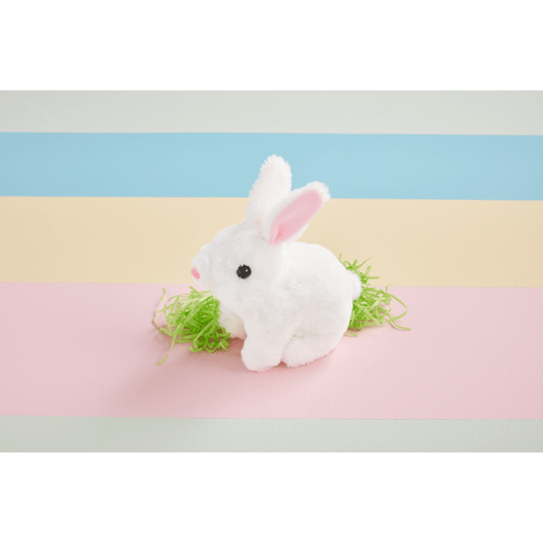 MECHANICAL HOPPING PLUSH BUNNY