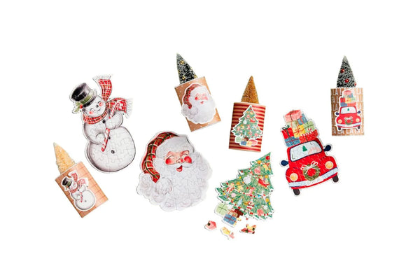 MINI TREE TOPPED CHRISTMAS PUZZLE SET