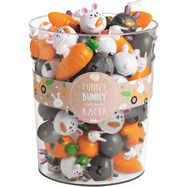 FUNNY BUNNY PULL BACK RACER TOY