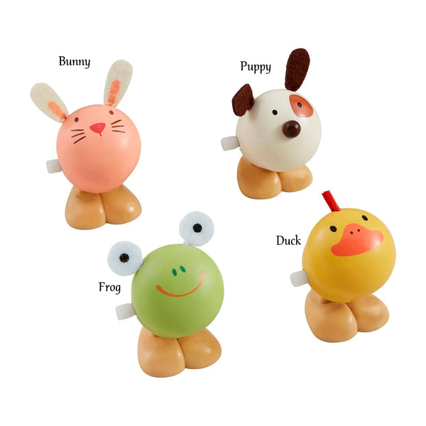 WOODEN WIND UP ANIMALS