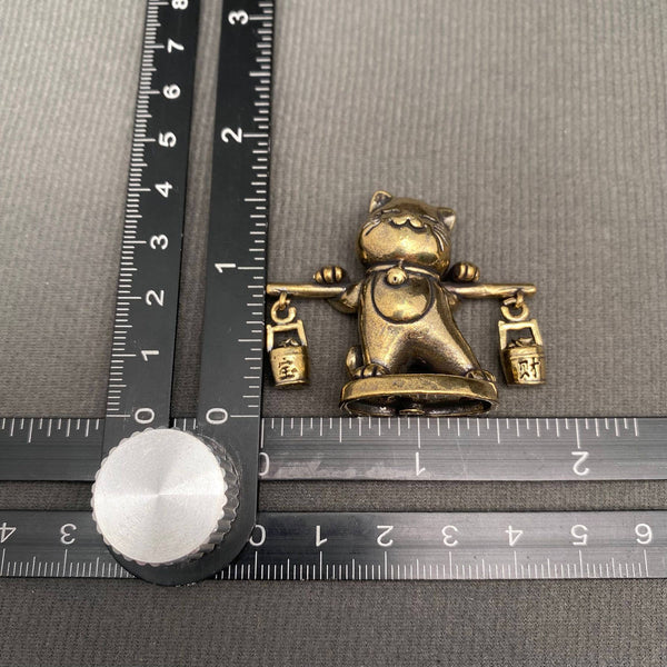 BRASS TREASURE CAT