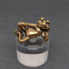 BRASS SIDE-LYING FROG