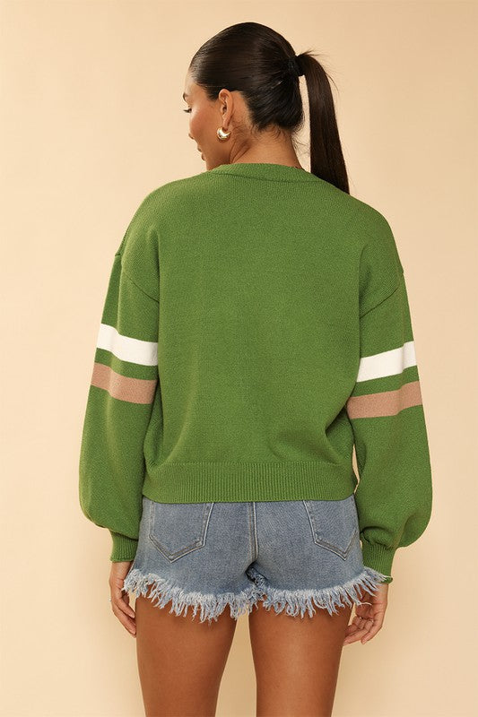FOOTBALL KNIT SWEATER