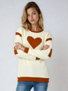 SWEETHEART MOTIF SWEATER