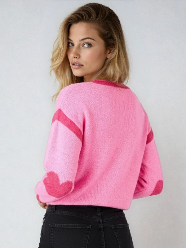 SWEETHEART MOTIF SWEATER