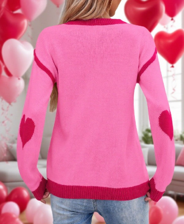 SWEETHEART MOTIF SWEATER