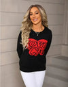 LOVE CLUB KNIT HEART SWEATER