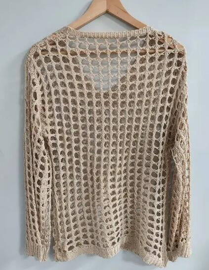 OPENWORK KNIT SWEATER