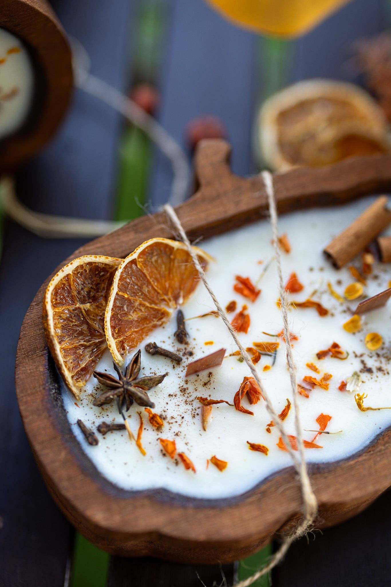 WOODEN PUMPKIN DOUGH BOWL