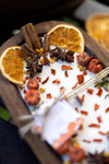 LARGE WOODEN PUMPKIN PECAN WAFFLE CANDLE