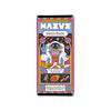 Colorful packaging of Maeve Moon Rocks chocolate bar with a cartoon astronaut design on a white background.