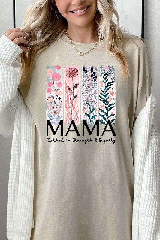 FLORAL MAMA GRAPHIC HEAVY COTTON TEE