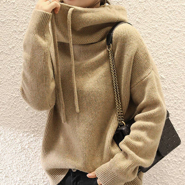 COZY TURTLENECK KNIT SWEATER OS