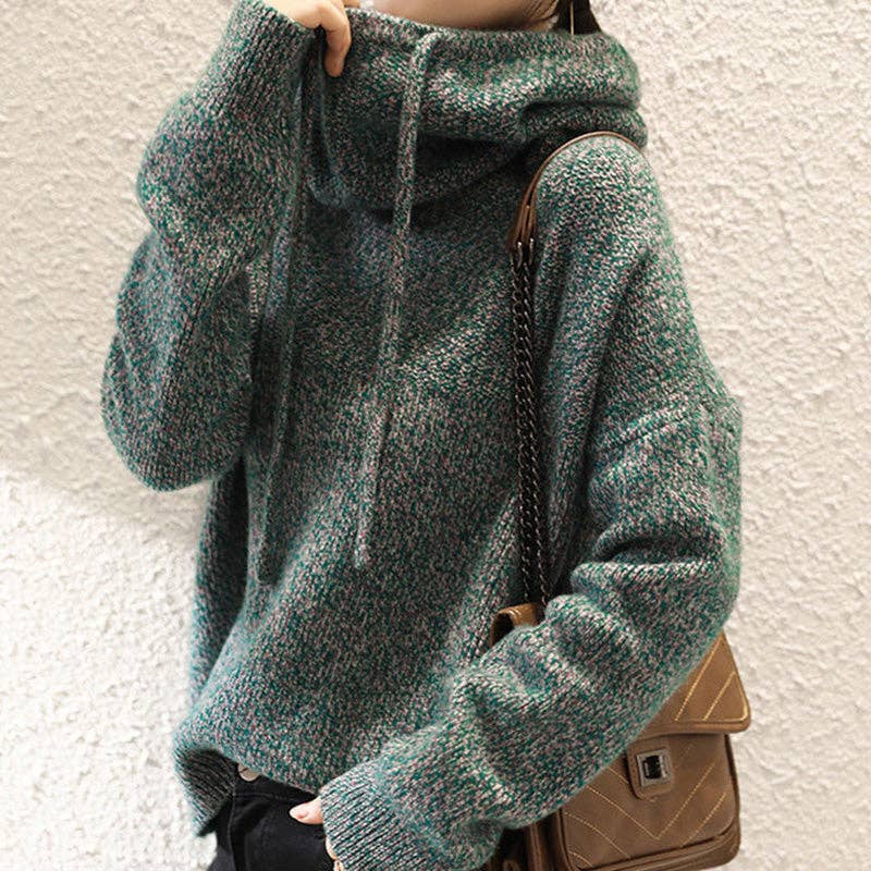 COZY TURTLENECK KNIT SWEATER OS