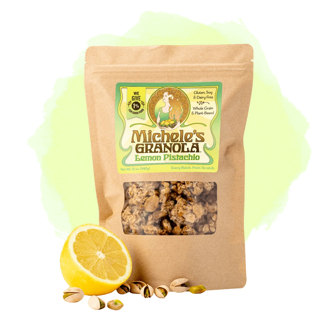 LEMON PISTACHIO GRANOLA 12 OZ