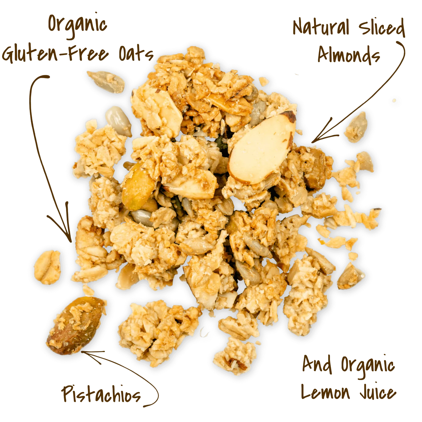 LEMON PISTACHIO GRANOLA 12 OZ