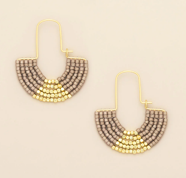 CHROMACOLOR MIYUKI U-HOOP EARRING