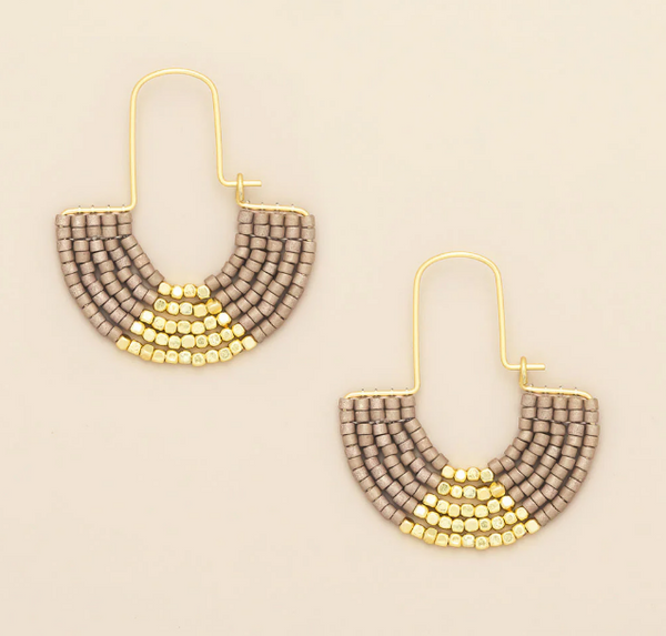 CHROMACOLOR MIYUKI U-HOOP EARRING