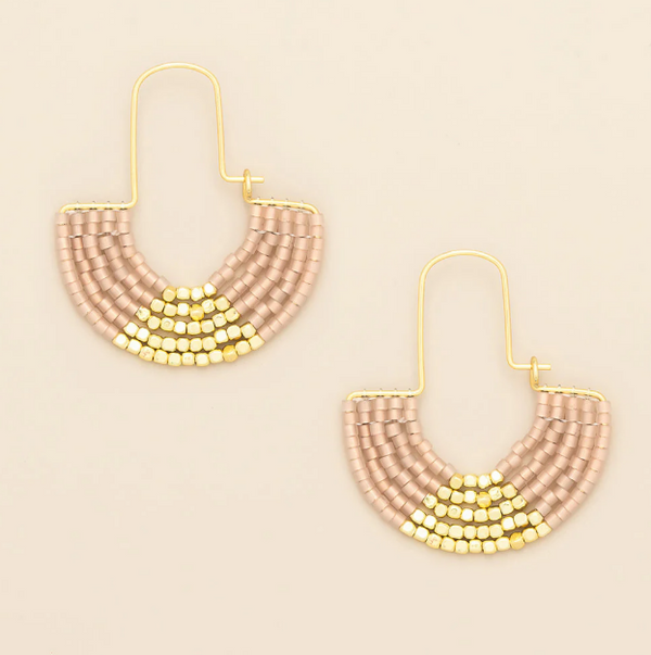 CHROMACOLOR MIYUKI U-HOOP EARRING