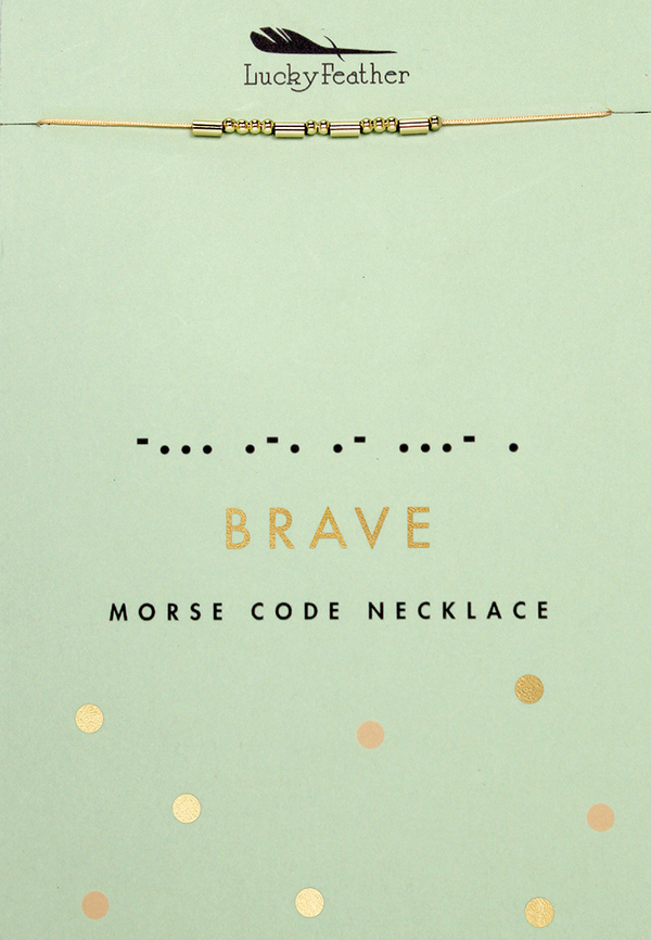 MORSE CODE NECKLACES