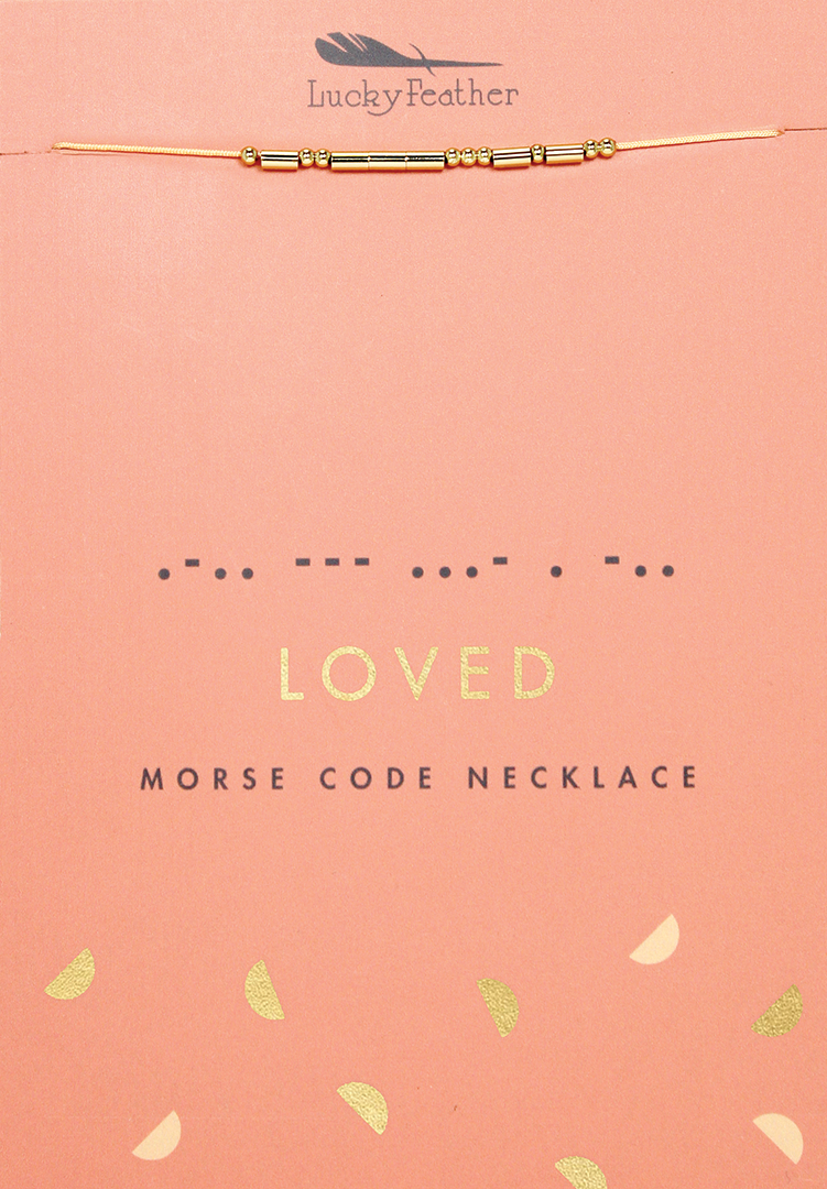 MORSE CODE NECKLACES