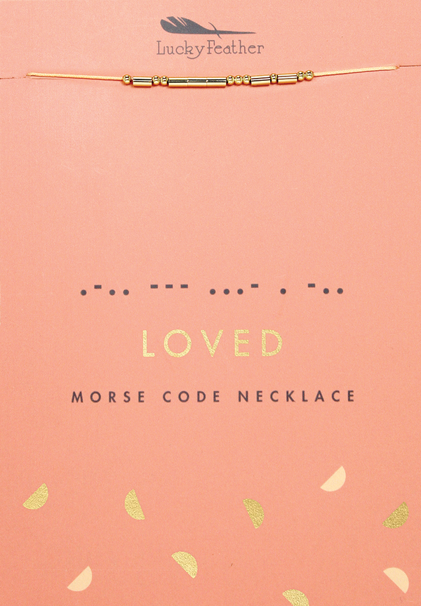 MORSE CODE NECKLACES