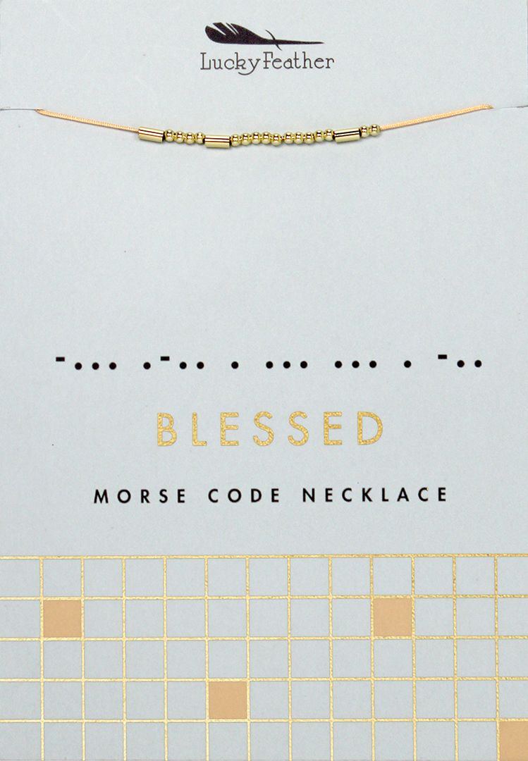 MORSE CODE NECKLACES