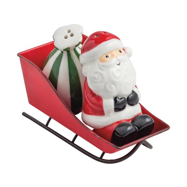 SANTA SLEIGH SALT & PEPPER SET
