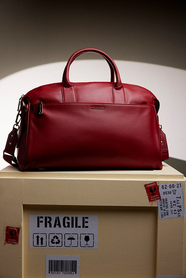MIRA & MOSS ATHENA DUFFEL - GARNET RED