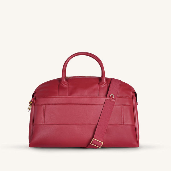 MIRA & MOSS ATHENA DUFFEL - GARNET RED