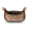 HANDTOOLED DANNIA MEDIUM PURSE - DISTRESSED BROWN